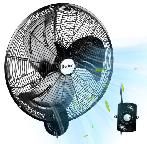 18inch High Velocity Wall Mount Fan with 3 Speed Ventilation, 4592CFM