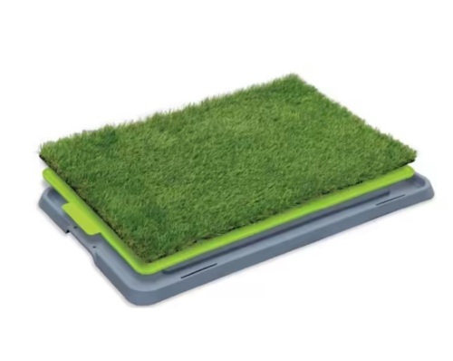 Nearly Natural 16.5 in. x 26.7 in. Indoor/Outdoor Dog Potty with Artificial Grass - 3-Layer Drainage Tray,UV-Resistant Pet Training Pad