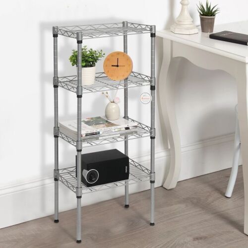 4 Tier Wire Shelving Unit
