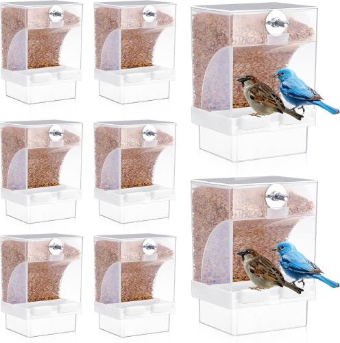 8 Pcs No Mess Bird Feeder for Cage