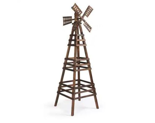 6.6FT Wooden Windmill Decoration
