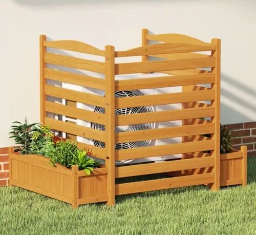 3 Panel AC Fence with Planter Box