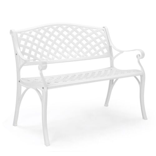 VINGLI 40.5-in W Garden Bench with Anti-Rust Cast Iron Cast Aluminum Frame