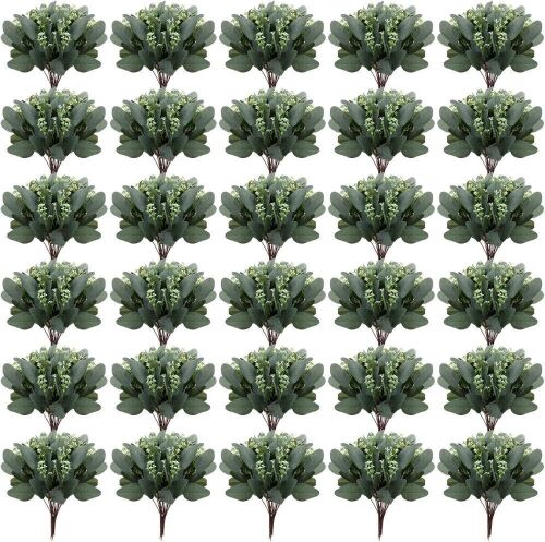 180 Pcs Artificial Eucalyptus Stems
