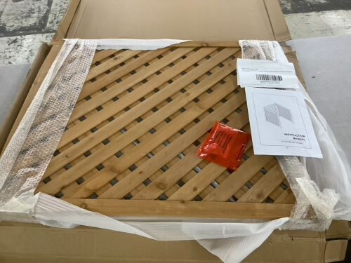 3 Panel Wood AC Screen