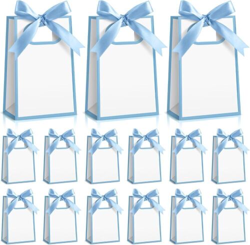 Mini Gift Bags with Ribbons, 50 ct