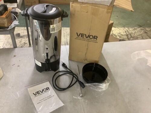 VEVOR 50 Cups Stainless Steel Commercial Coffee Urn, 1000W 110V