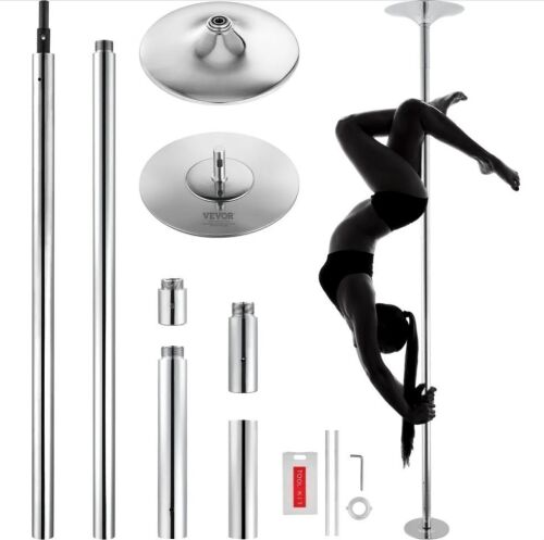 VEVOR Spinning Static Dancing Pole Kit, Height Adjustable 88-108"