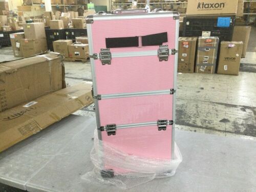 Pink Makeup Train Case