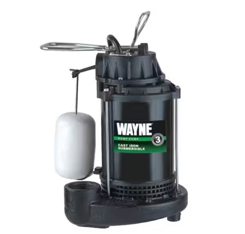 Wayne 1/3 HP Cast Iron Submersible Sump Pump with Vertical Float Switch