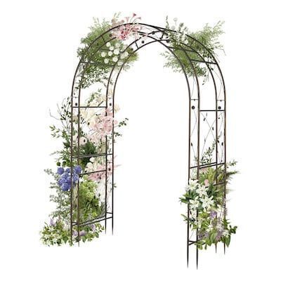 VINGLI 43W x 91H Metal Garden Arbor