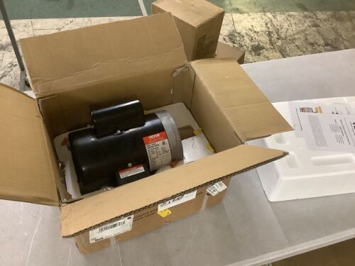 VEVOR 0.75HP Electric Motor 1725 rpm, AC 115V/230V, 56C Frame, Air Compressor Motor Single Phase, 5/8" Keyed Shaft, CW/CCW Rotation for Agricultural Machinery and General Equipment