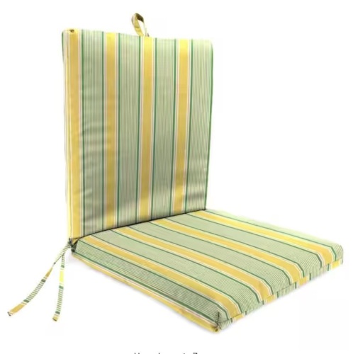 Lot of (2) 44 in. L x 21 in. W x 3.5 in. T Rectangular Outdoor Dining Chair Cushions in Corky Wheat