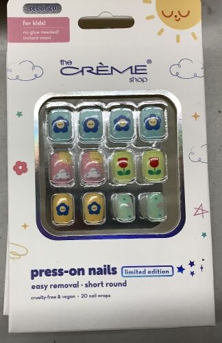 The Crème Shop Press-On Nails for Kids, 120 Count
