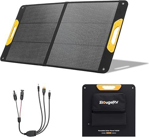 BougeRV 100W Portable Solar Panel