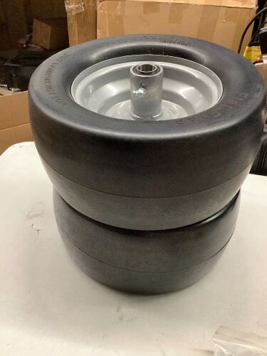 11x6.00-5 Flat Free Tire with Upgraded 3/4",5/8"and 1/2" Bearing More Durable,11x6.00-5 Tires for Zero Turn Mower,11x6-5 Lawn Mower Tires Flat Free,6"- 8"Center Hub, Load 400lbs