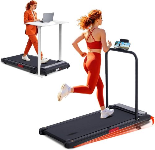 Walking Pad with Incline and Handle Bar