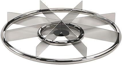 LRUI 16 Inch Round Pizza Cutter, Heavy Duty Stainless Steel 8 Equal Pizza Slicer.Professional Pizza Cutting Tools