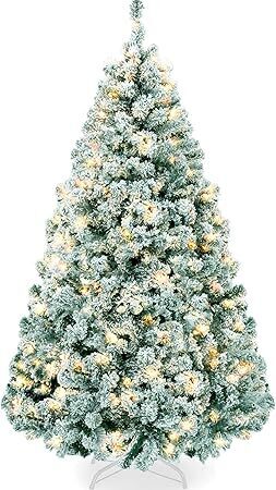 Pre-Lit Sage Green Christmas Tree, 4.5ft
