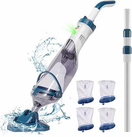 Handheld Cordless Pool Vacuum for Above Ground Pool and Inground Pool