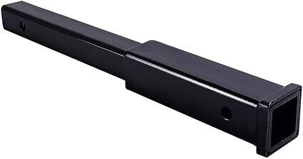 18" Trailer Hitch Extension for 2-Inch Receiver Tube Extender Receiver Extension Tube Extenders 5/8" Pin Hole 4000 LBS Capacity