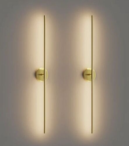 Coinmit 30W Gold Modern Wall Sconces Set of Two 3000K