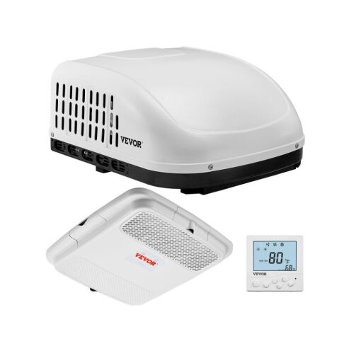 VEVOR 15000 BTU Non-Ducted Rooftop RV AC Unit, 65 dB Quiet Design, Including Air Distribution Box, Operation Panel and Installation Hardware