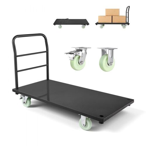 VEVOR Heavy Duty Platform Truck, 2000 lbs Capacity, 48 x 24 x 32.1 in