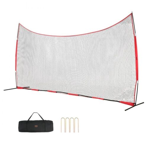 VEVOR Barricade Backstop Net, 20 x 10 ft
