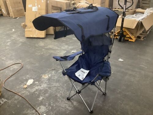 VEVOR Camping Chair with Canopy Shade 330 lbs Heavy Duty Support