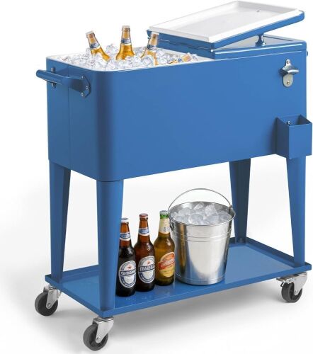 80 Quart Rolling Ice Chest