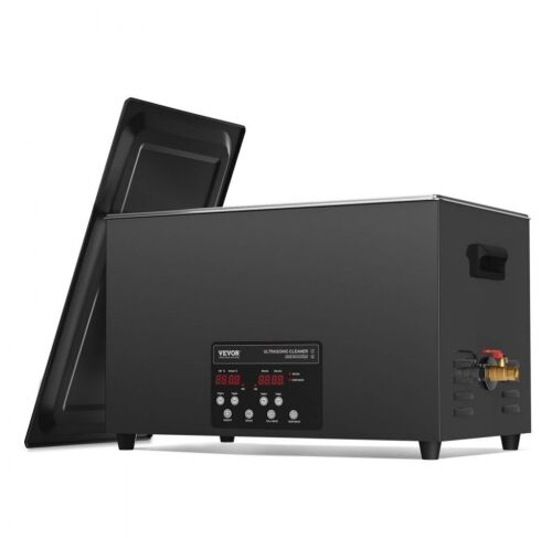 VEVOR 30L 600W Digital Ultrasonic Cleaning Machine with Degassing and Gentle Mode, 40kHz