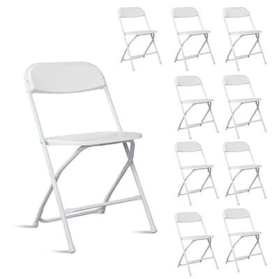 Plastic Stackable Folding Chair (Set of 10)