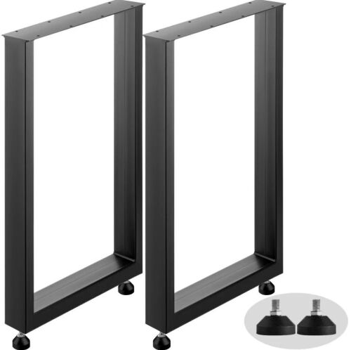 VEVOR Set of 2 Steel Table Legs, 28x24x3.1 Inch