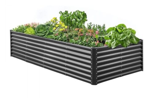 VEVOR Metal Raised Garden Bed, 8 x 4 x 2 ft