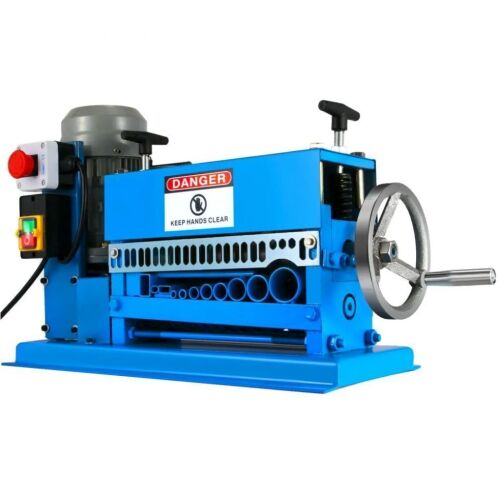 VEVOR 1.5-40MM Electric Cable Stripping Machine 370W, Efficiently Strips Various Metal Wires, Includes 10 Blades, Speeds Up to 15M/Min
