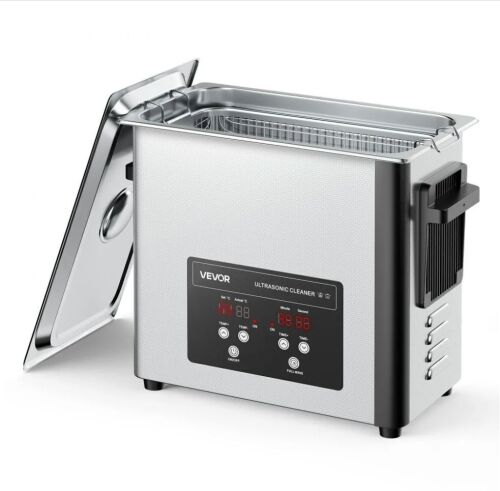 VEVOR 6L Professional Ultrasonic Cleaner Machine with Cleaning Basket & Digital Display, 120W 40kHz