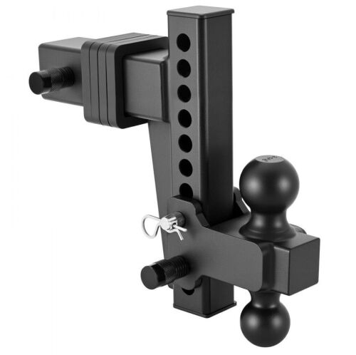 VEVOR Adjustable Trailer Hitch, Fit 2.5 Inch Receiver, 2 Inch & 2-5/16 Inch Balls, 28000 lbs GTW, 8 Inch Drop