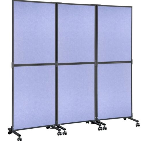 VEVOR 3 Panel Acoustic Room Divider 72" x 66"