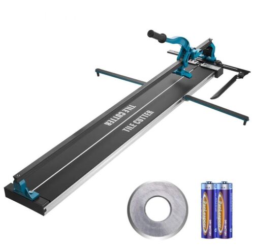 VEVOR 48 inch Manual Porcelain Ceramic Tile Cutter with Tungsten Carbide Cutting Wheel, Infrared Positioning, Anti-Skid Feet, Durable Rails