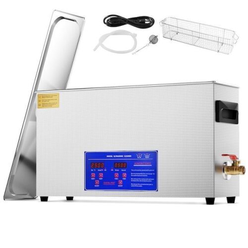 VEVOR 10L Ultrasonic Gun Cleaning Machine with Timer and Heater, 300W 40kHz