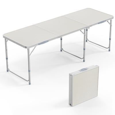 VINGLI 6FT Folding Table with Carrying Handle