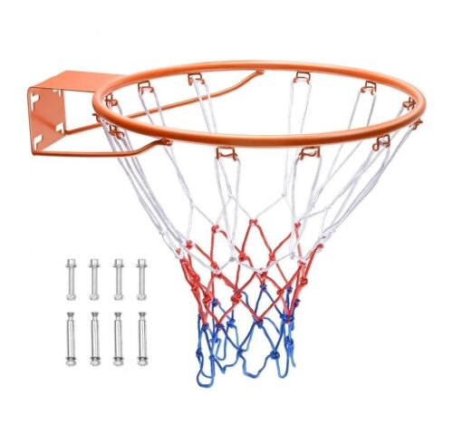 VEVOR Wall/Door Mounted Basketball Hoop with Net, Standard 18"
