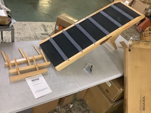 VEVOR 47.2" Folding Pet Ramp, Adjustable from 13.8" to 27.6"