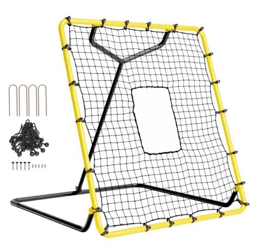 VEVOR 4 x 4.5 Baseball and Softball Rebounder Net, 4 Adjustable Angles