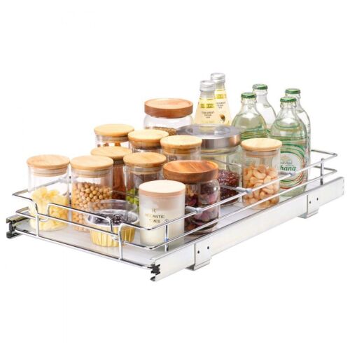 VEVOR 11"W x 21"D x 2.5"H Pull Out Cabinet Organizer