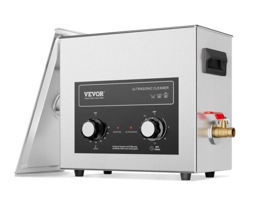 VEVOR 6L Ultrasonic Cleaner with Heater Timer & Basket, 180W