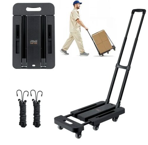 VEVOR Folding Hand Truck Utility Dolly Platform Cart, 500 lbs Load Capacity