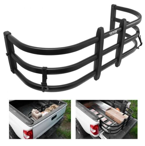 VEVOR Aluminum Retractable Tailgate Extender, 51.6"-64" Adjustable Length, Fits for Ridgeline, Tacoma, Gladiator, Colorado/Canyon, Frontier, and Ranger