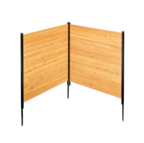 Lot of (2) VEVOR Wood 2 Panel Solid Air Conditioner Fence Screen, 38" W x 42" L